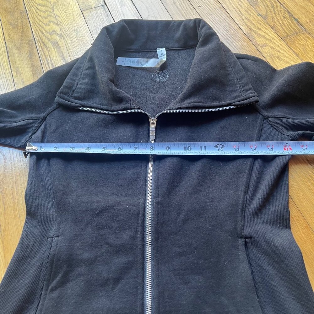 Lululemon size 4 Athleisure Sport Black Funnel Neck Full Zip Radiant Jacket II - Picture 11 of 16
